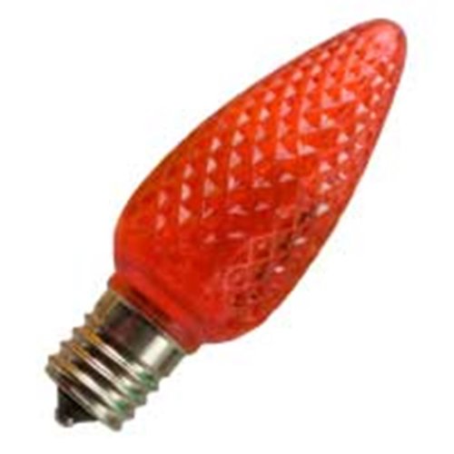 HalcoBC5997 80511 C9RED/FC/LED C9 Red Faceted 96W 120V LED Light Bulb