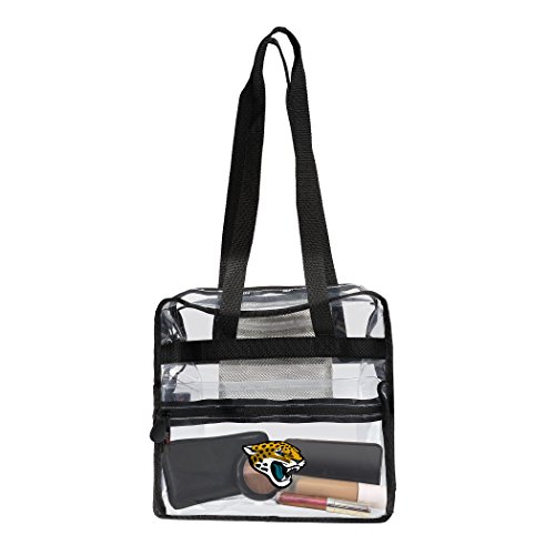 The Northwest Company Officially Licensed NFL Jacksonville Jaguars Clear Zone Stadium Friendly Tote, Clear, 12" x 5" x 12" - Thumbnail 3