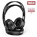 Wireless TV Headphones, RCA Over Ear Hi-Fi Stereo Headset for TV Watching PC VCD, Headphones with 2.4GHz RF Transmitter, Charging Dock for Seniors Hearing Impaired, 100ft Range, Rechargeable, Blackthumb 1
