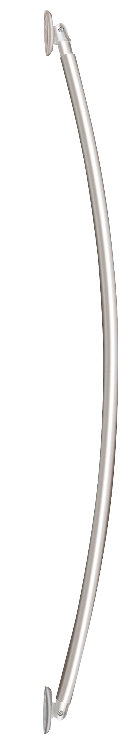 Wenko 19226100 Telescopic Bathtub Rail Arched Chrome Variable, Metal Aluminium, Chrome