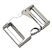 KEEJEA 3/4 inch Silver Metal Side Release Buckles Pack of 5
