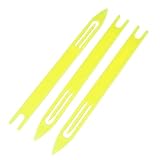uxcell Plastic Fishing Net Repair Needle Shuttle Bobbin 8# 21.5 x 1.8 x 0.5cm 3 Pcs Yellow