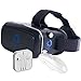 OneLife Virtual Reality 3D Glasses With Bluetooth Remote + Earbuds, Fits Smartphone Screens Up To 6 Inches