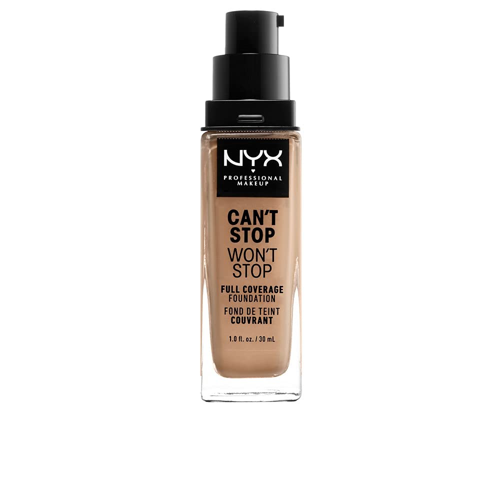 NYX Professional Makeup Can't Stop Won't Stop Full Coverage Foundation, Long Lasting, Waterproof, Vegan Formula, Matte Finish, Shade: Classictan