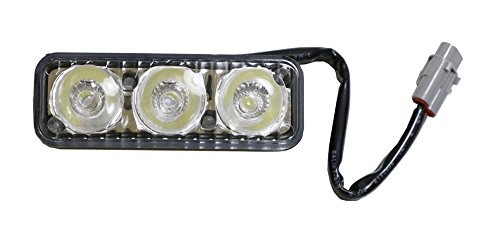 iJDMTOY (2) High Power 3-LED Daytime Running Light Kit For Truck SUV 4x4 Behind Grille, Cool White Color