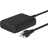 Belkin 200W 4-Port GaN USB C Charger Block, Fast Charging for MacBook | Multi-Port PD 3.1 Charger, 5ft Power Cord, iPhone 17, Air, iPad, Samsung Galaxy S26, Google Pixel 10