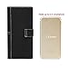 Cynure Women's Vegan Leather 17 Card Slots Card Holder Long Big Bifold Wallet,Black