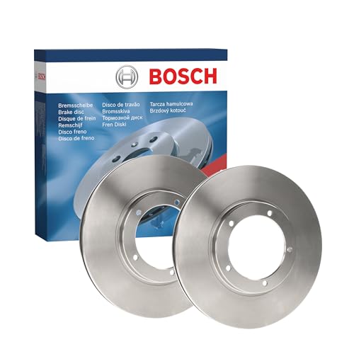 Jeu de disques de frein Bosch BD86 - Disques ventilés 282.5 mm haute teneur carbone - Essieu avant - Excellent refroidissement et réduction du bruit, protection anticorrosion avancée - 2 disques