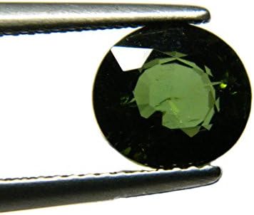 Natural Tourmaline Oval 2.15Ct Good Quality 8x7mm Green Color VVS Gemstone