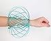 Vvision Arm Slinky Flow Ring, 3D Kinetic Spring Toy, Magic Rings for Kids Teens Adults (Green)