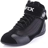 HEROBIKER Motorcycle Combat Boots Racing Hiking Outdoor Work Mid Ankle Shoes Black