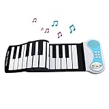 Home-37 Key Roll-up Piano Children Electronic Piano Children keyboard, mini volume soft silicone flexible electronic digital music, speaker