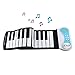 Home-37 Key Roll-up Piano Children Electronic Piano Children keyboard, mini volume soft silicone flexible electronic digital music, speaker