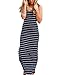 ZANZEA Women Cotton Stripe Sexy Sleeveless Casual Elegant Party Beach Long Tank Dress Sundress