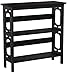Convenience Concepts Omega 3 Tier Bookcase, Black