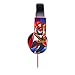 Power Rangers 30332 Kid Safe Over the Ear Headphone with Volume Limiter, Black and Red by Sakar