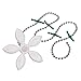 Flower Shape Shower Drain Sink Remover Hair Filter Chain Hook-Catcher Strainer Hair Snare for bathroom, Kitchen, 5-Pack