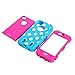 iPhone 4s Case, iPhone 4 Case, Magicsky iPhone 4g New Case with Polka Dots Pettern Full Body Hybrid Impact Shockproof Defender Case Cover for Apple iPhone 4/4s, 1 Pack(Polka Dots Blue Pink/Blue)
