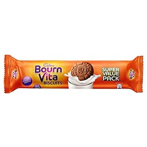 Bournvita Biscuits, 120 gm (Pack of 10)