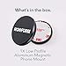Rokform - Low Pro Magnetic Phone Mount, 1-Inch Phone Magnet for Car, 3M VHB Adhesive Holder Mounts to almost any Flat Surface, Compatible with all Rokform Cases (Black)