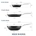 TECHEF - Onyx Collection 8-Inch Nonstick Frying Pan Skillet, PFOA-Free, Dishwasher Oven Safe, Stainless Steel Handle, Induction-Ready, Made in Korea (8-inch)