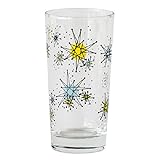 Atomic Starburst Sputnik 16 Ounce Drink Glass