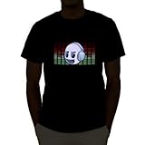 Emazing Lights DJ Dank Head Sound Activated Light Up Rave Shirt