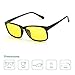 CGID CY12 Blue Light Blocking Glasses Men Women Safety for Computer Gaming Anti Eye Strain Third Generation Blue Ray Filter Amber Lens Black