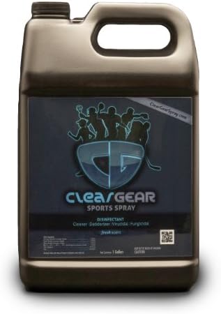 Clear Gear Sports Spray Case (6 Count) of 1 Gallon Bottles -  Disinfecting and Deodorizing Spray