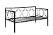 DHP Rebecca Metal Daybed Frame, Sofa Bed Fits Twin Size Mattress, Black