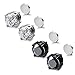 LOYALLOOK Stainless Steel Magnetic Stud Earrings for Men Women Unisex Cubic Zirconia Inlaid 5MM
