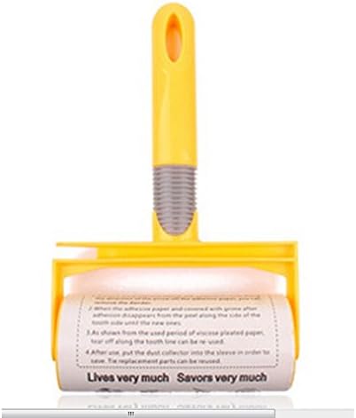 Sunny Hill Tear-type Sticky Device Sticky Lint Roller (Yellow)