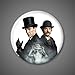 Sherlock Holmes Magnets TV Series Watson BBC Baker street 221B Benedict Cumberbatch, Martin Freeman, Andrew Scott, Moriarty 1 inch round button magnets for fridge lockers whiteboards.
