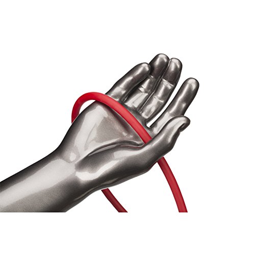 TheraBand Professional Latex Resistance Tubing For Upper Body, Lower Body, and Core Exercise, Physical Therapy, Lower Pilates, At-Home Workouts, and Rehab, 25 Foot, Red, Medium, Beginner Level 3