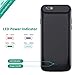 Battery Case for iPhone 6s Plus/6 Plus, Stoon 7200mAh Portable Charger Case Rechargeable Extended Battery Pack Protective Backup Charging Case Cover for Apple iPhone 6s Plus/6 Plus (5.5 Inch) (Black)
