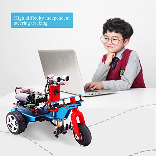 Yahboom WiFi Smart Robot Car Learning Kit for Raspberry Pi 3B+ Programming Robotics Vehicle Kit Camera Video Wireless Electronic Toys with Detail Manual(Raspberry Pi not Include)