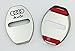 4pcs/lot New Arrival Stainless Steel Door Lock Decoration Cover Door Lock Cover Sticker For A1 A4 A5 A7 A8 Q3 AUDI A3 Q5 Car Styling (white)