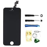 CLWHJ-OEM Black Retina LCD Touch Screen Digitizer Glass Replacement Full Assembly for iPhone 5C (Black)