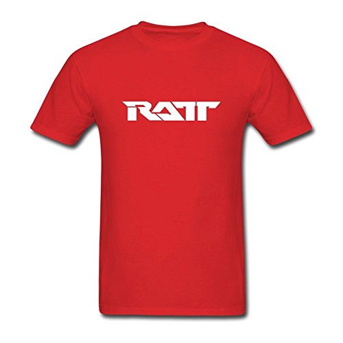 Rrelmy T-Shirt Homme RATT Band Logo - Graphisme Cool Et Rock