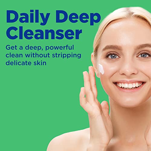 Differin Acne Face Wash with 5 Benzoyl Peroxide, Daily Deep Cleanser