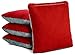 Tailgating Pros Pro-Style Two-Sided Cornhole Bags Slick & Stick Resin Filled Suede and Duck Canvas Set of 8-20+ Color Combos - (Red/Grey Suede & Black/Grey Suede)