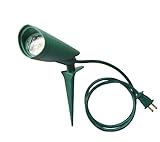 Moonrays 0432 LED Outdoor Garden Flood Light with Stake, Interchangeable Bonus Lenses and 3-Feet SJTW Cord