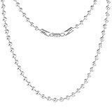 Sterling Silver Pallini Bead Ball Chain Bracelet 5mm Very Thick Nickel Free Italy, 7 inch