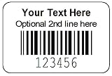 1000 Roll 1-1/2" x 1" Printed Serial Number Bar Code Labels - Sequential Barcode Stickers - Consecutive Number - Custom Printed
