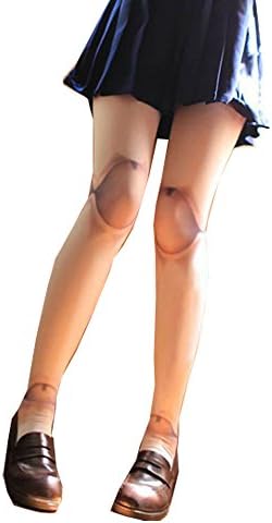 RedBeana Women Puppet Doll Print Pantyhose Tight Stocking White