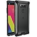 Poetic Affinity-LG-V20-Black Case, Affinity Series Premium Thin/No Bulk/Slim fit/Clear/Dual Material Protective Bumper Case - Black/Clear