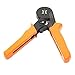 Signstek Crimper Plier HSC8 6-4 Adjusting Ratcheting Square Ferrule Wire Cable Crimper Plier Crimping Crimp Tool AWG23-10 Orange