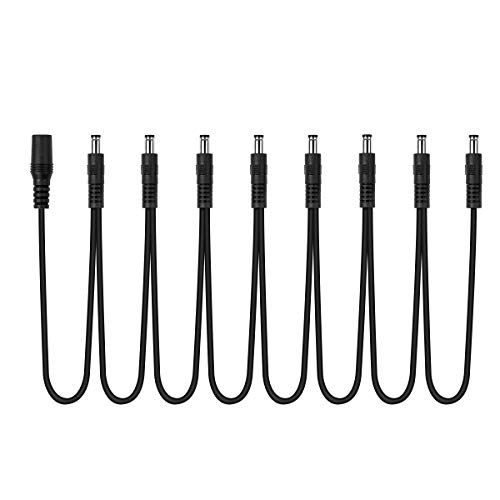 Guitar Pedal Power Supply, DC 9V 2A UL Listed Tip Negative Low Noise