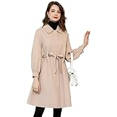 Achnabl Women's 100% Wool Coat for Winter