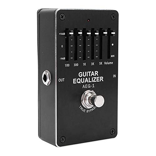 Huairdum Guitar Equalizer, Mini Space Portable Equalizer Tone Control Electric Pedal Guitar Effector Pedals Musical Instrument Accessory for Music Lovers - Thumbnail 6